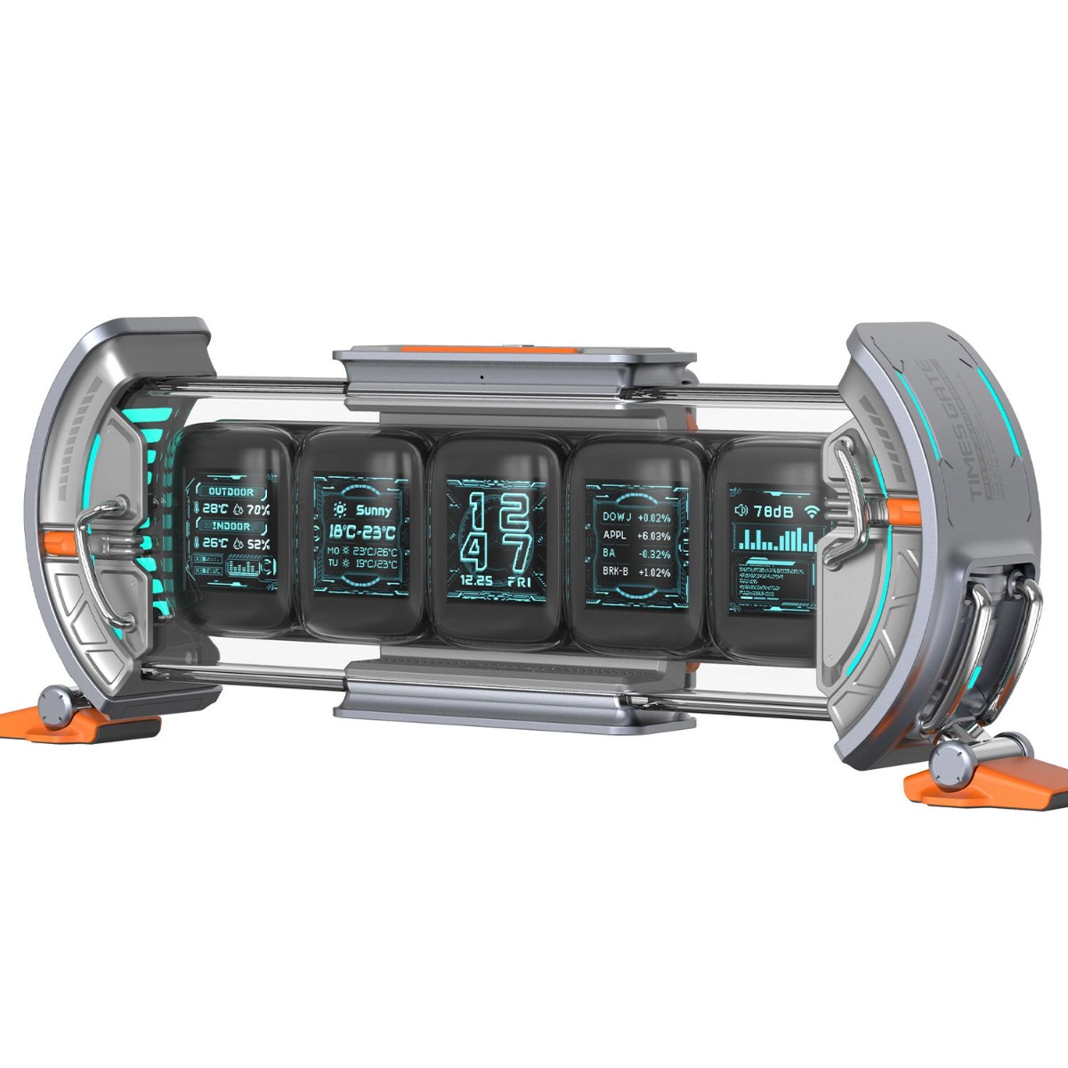 Times Gate Informatives Pixel Display Grau