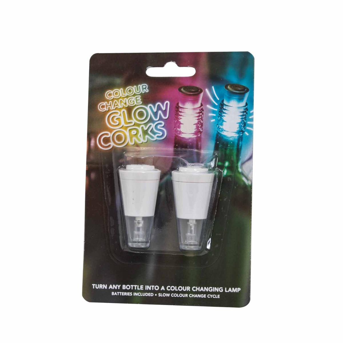 LED-Flaschenlicht Leuchtende Korken (2er Pack)
