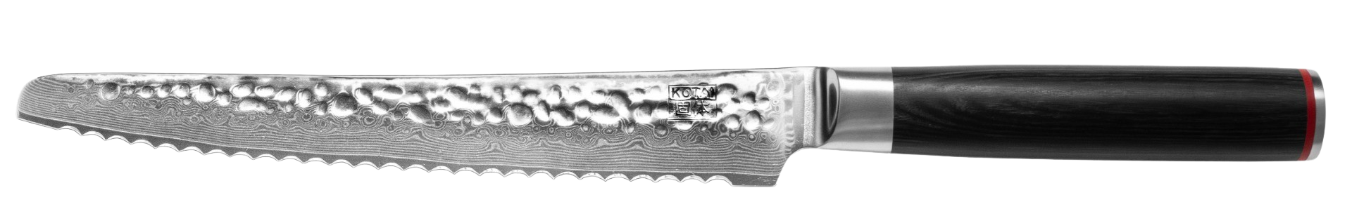 Brotmesser mit Wellenschliff Damas Pakka