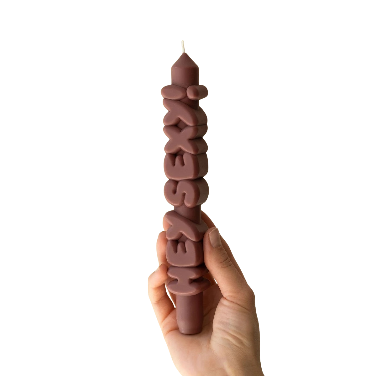 Kerze Taper candle HEY SEXY! Mocha