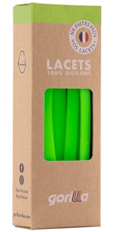 Elastische Schnürsenkel Flexibel Ohne Binden Breit Silikon Neon Green