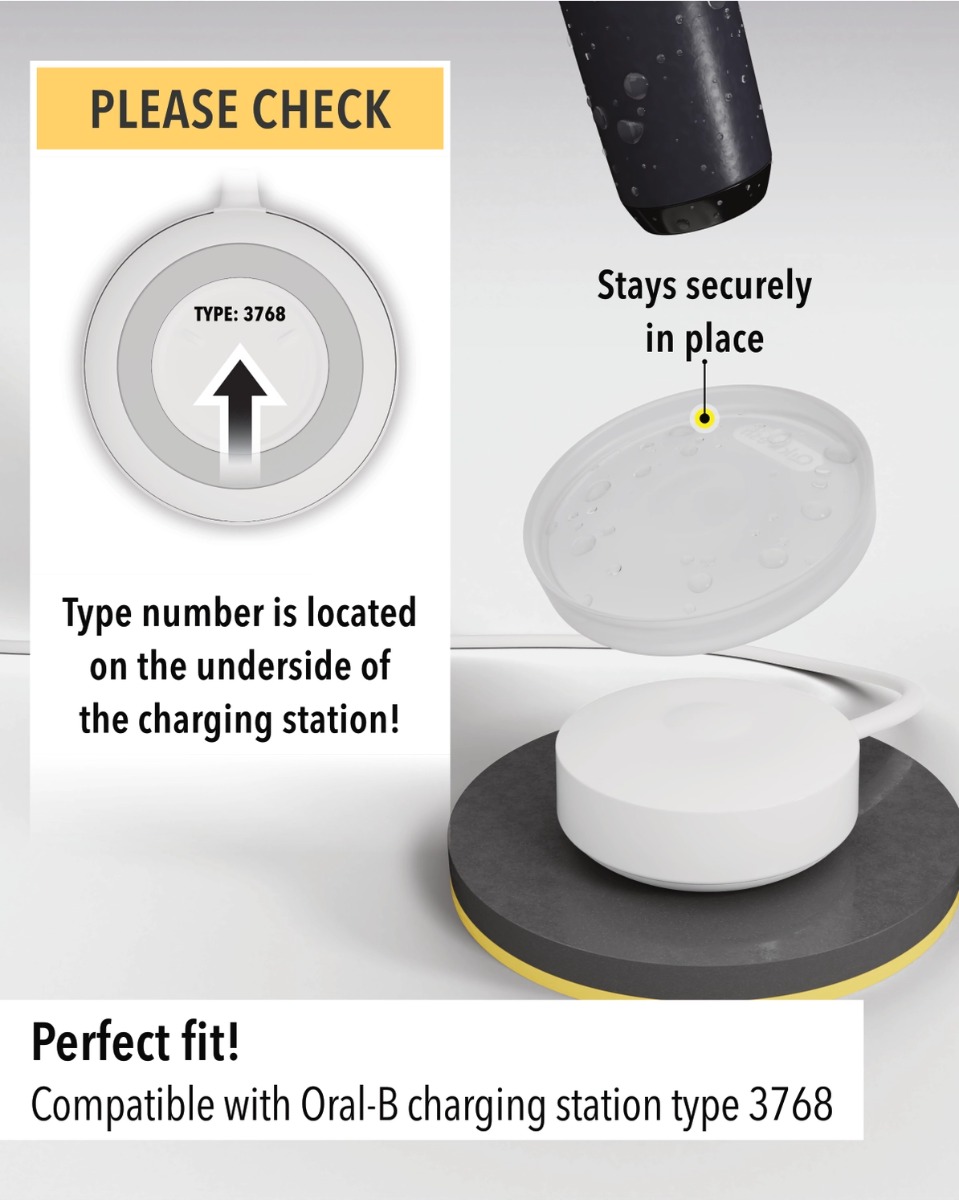 Silikonhülle für Ladestation Elektrische Zahnbürste Oral-B Typ 3768