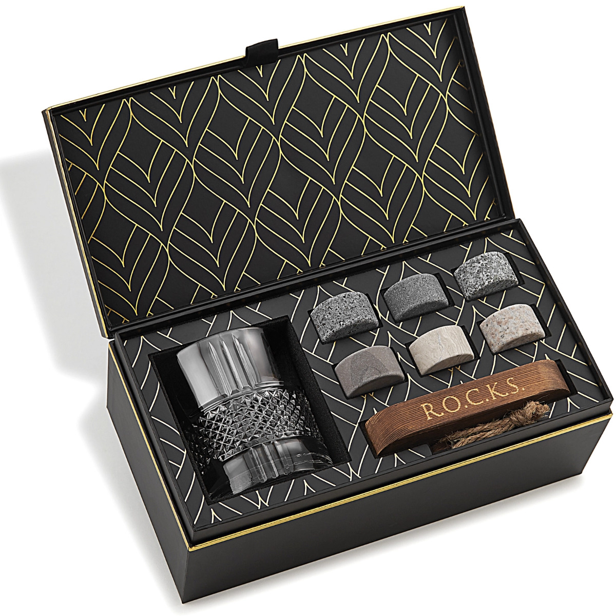 Reserve Whiskeyglas mit Kühlsteinen Geschenkset