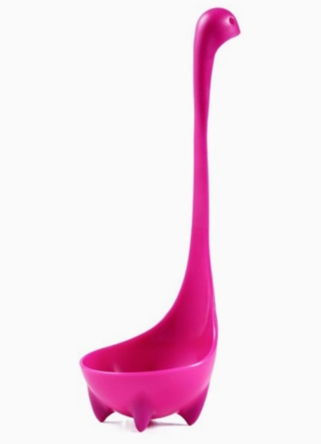 Nessie Suppenlöffel Dinosaurierform rot