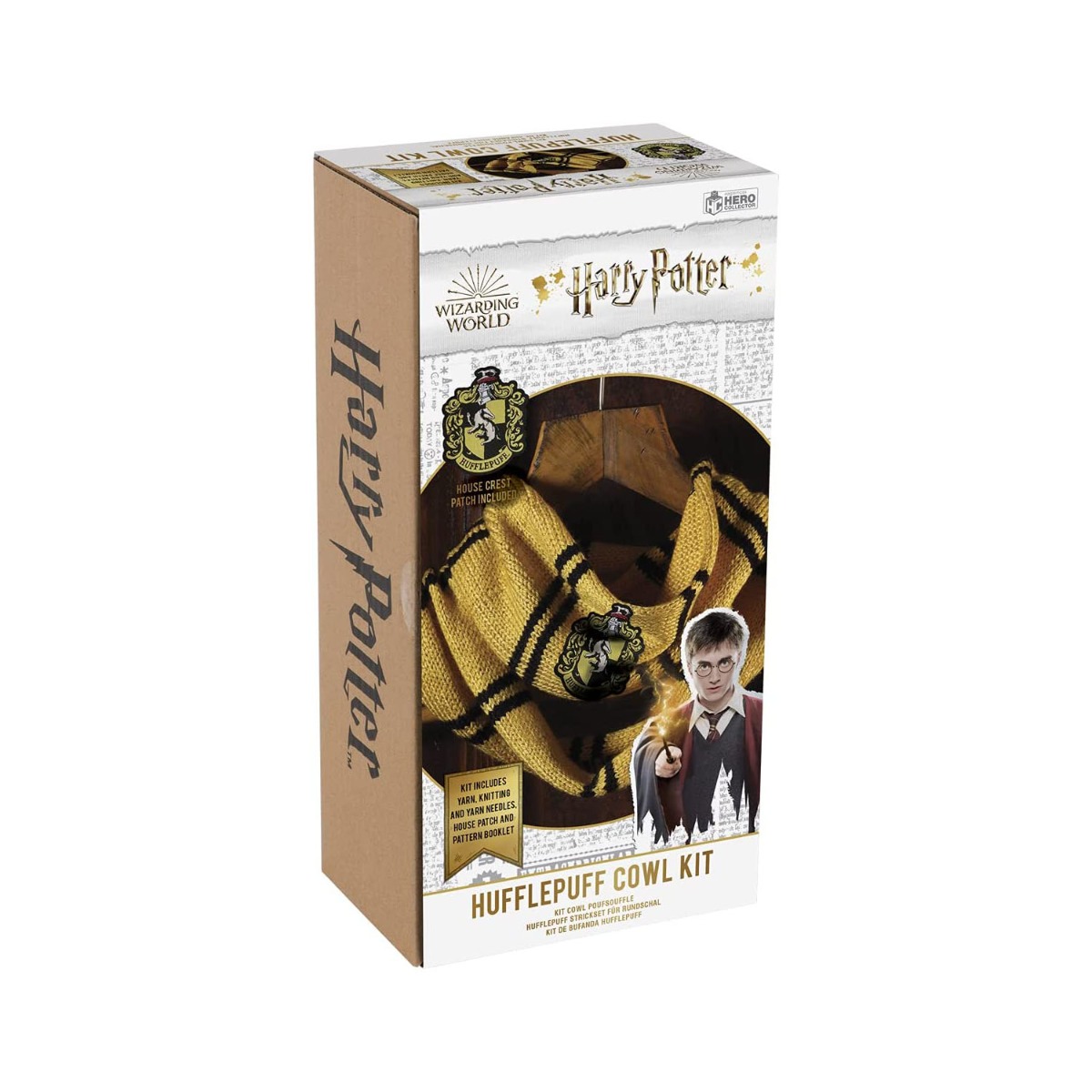 Harry Potter Strickset Schlauchschal Hufflepuff