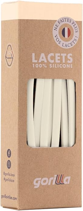 Elastische Schnürsenkel Flexibel Ohne Binden Schmal Silikon Vanilla