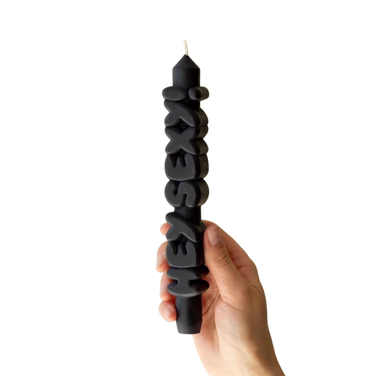Kerze Taper candle HEY SEXY! schwarz