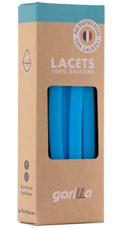 Elastische Schnürsenkel Flexibel Ohne Binden Breit Silikon Neon Blue