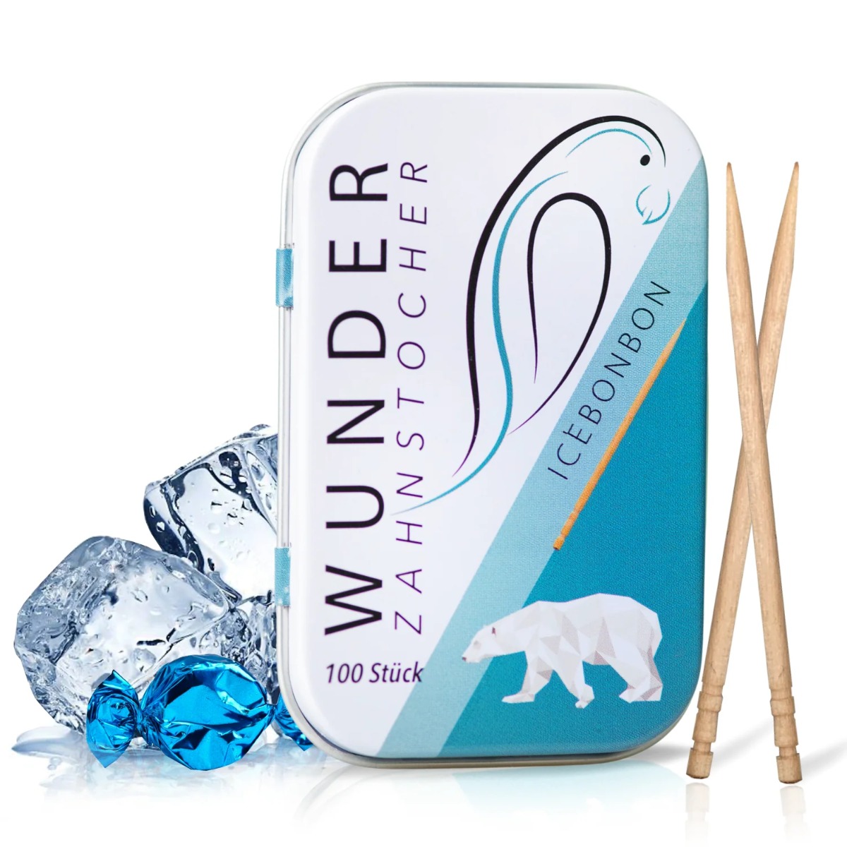 Zahnstocher mit Geschmack Eisbonbon