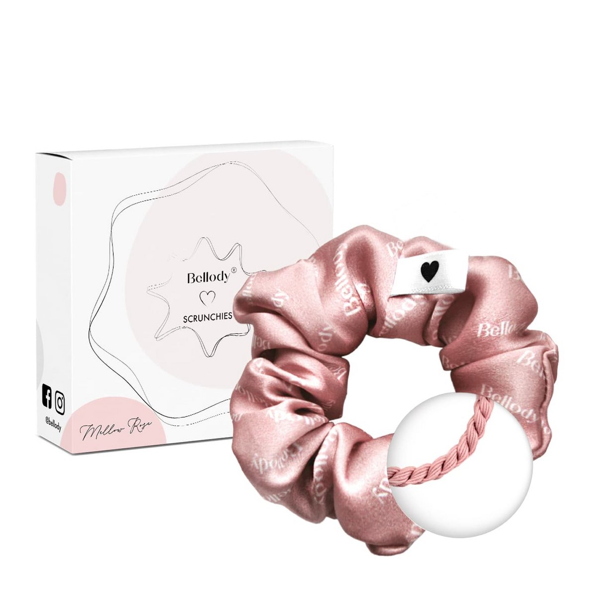 Seiden-Scrunchie Rosa