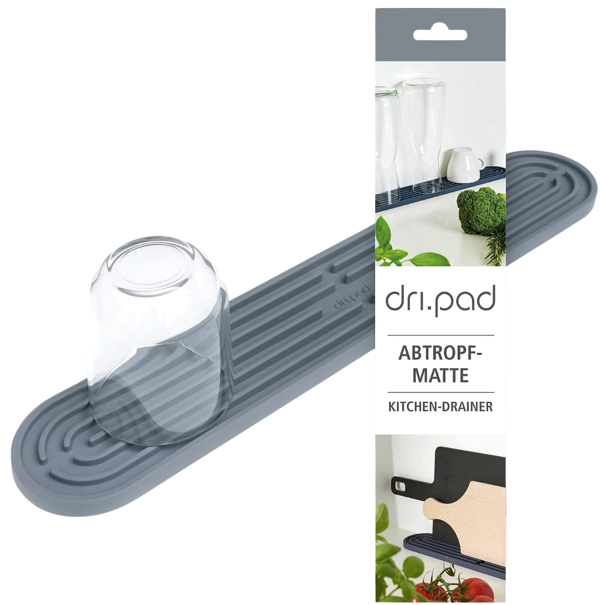 dri.pad Abtropfmatte grau