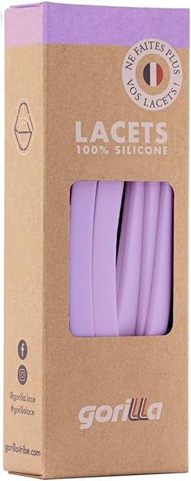 Elastische Schnürsenkel Flexibel Ohne Binden Breit Silikon Lavender