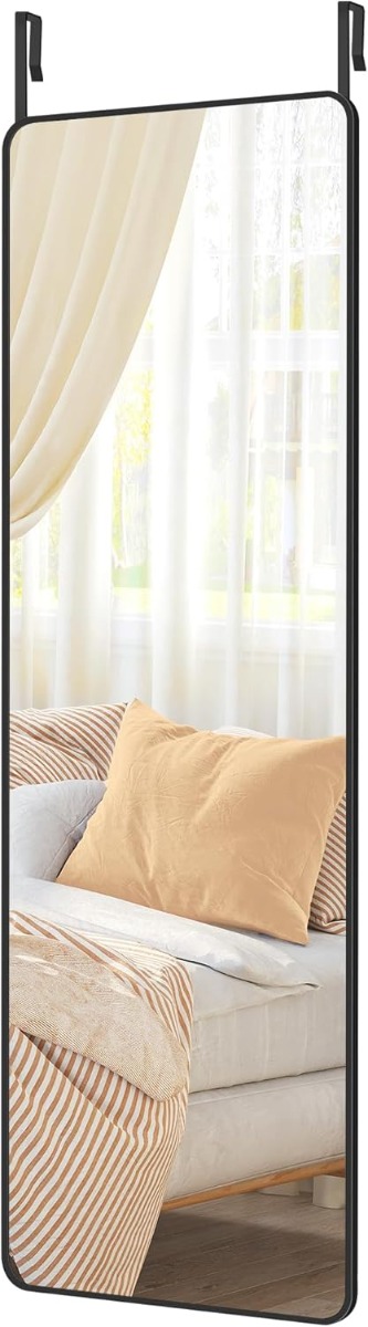 Ganzkörperspiegel 120x40cm Aluminium schwarz