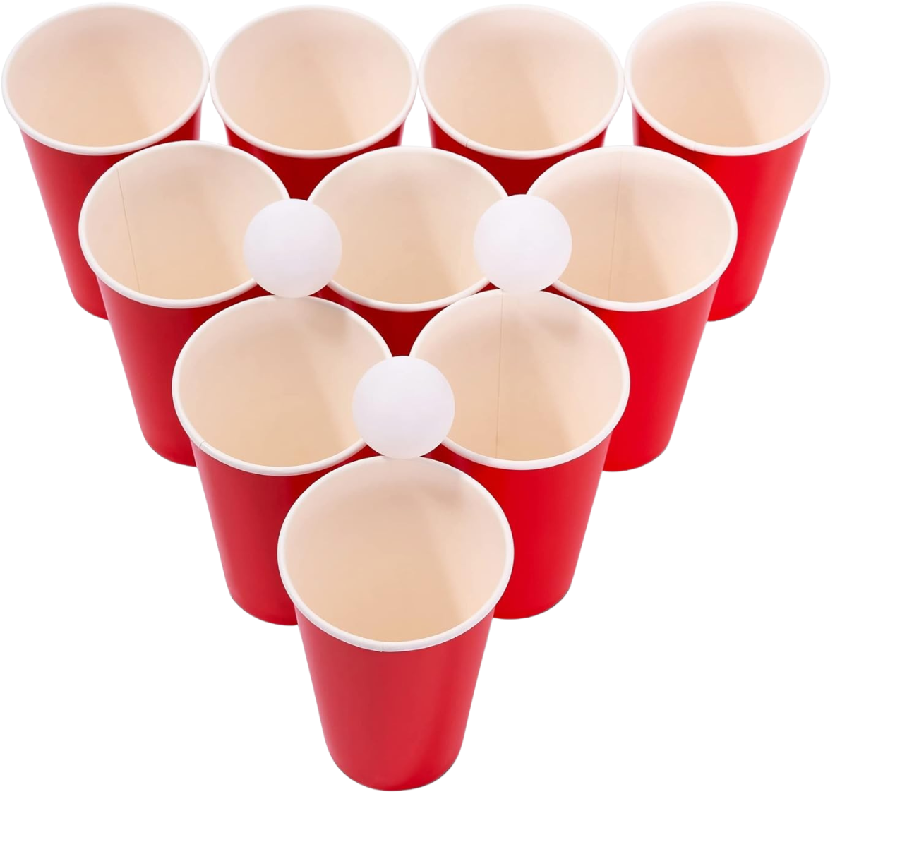 Beer Pong Set mit 25 Becher und 25 Bällen