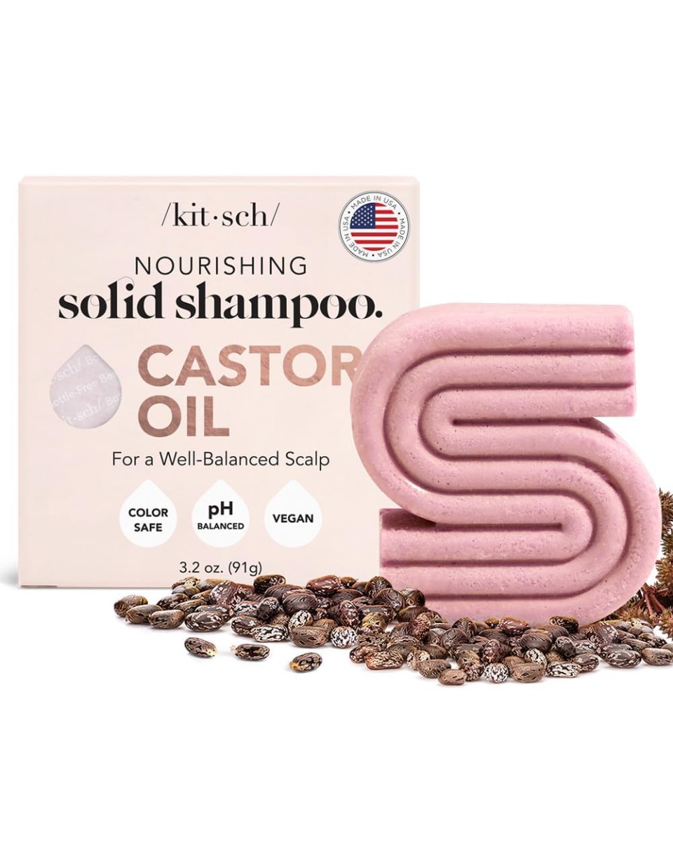 Pflegender Shampoo Riegel mit Rizinusöl