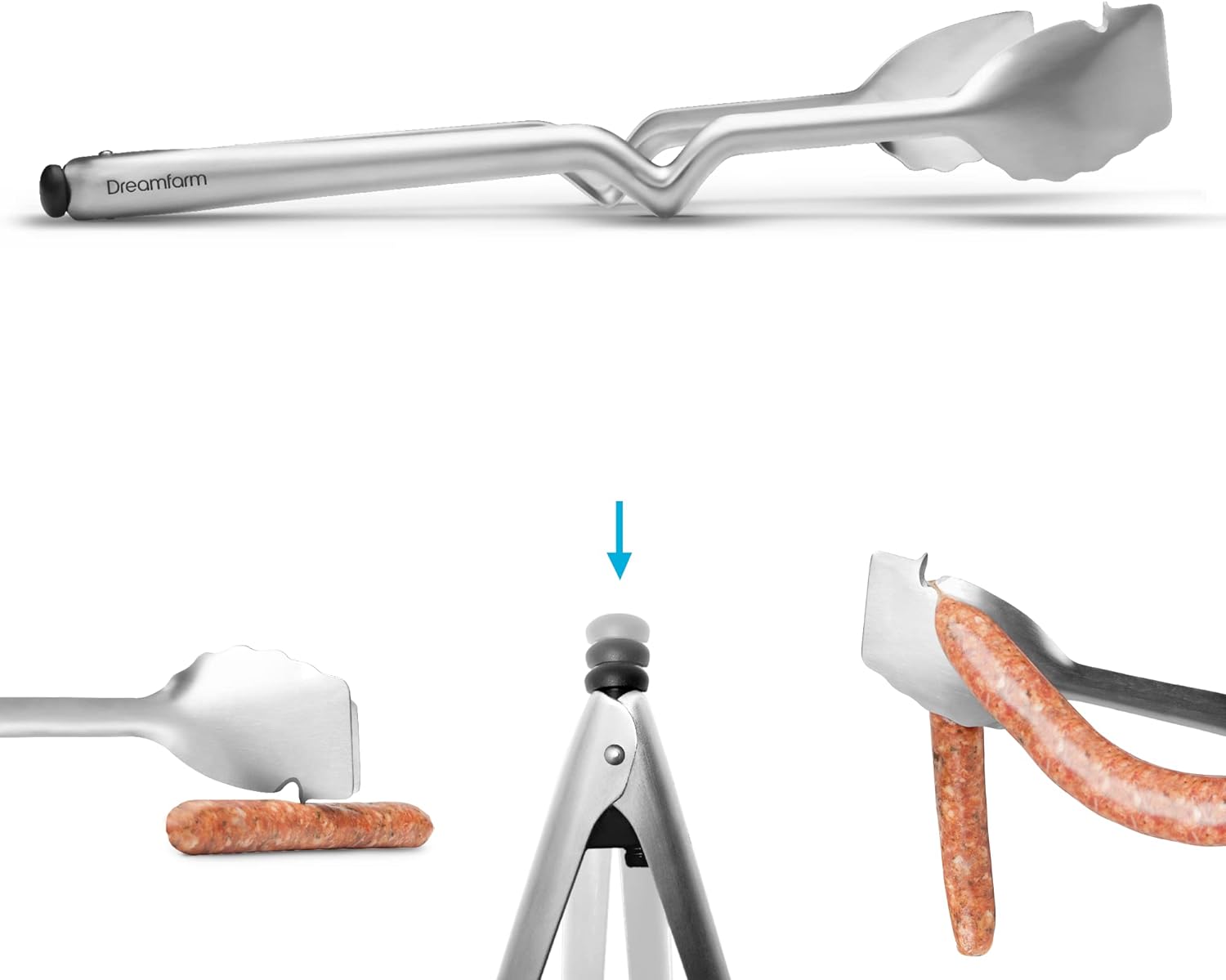 Grillzange Clongs Edelstahl