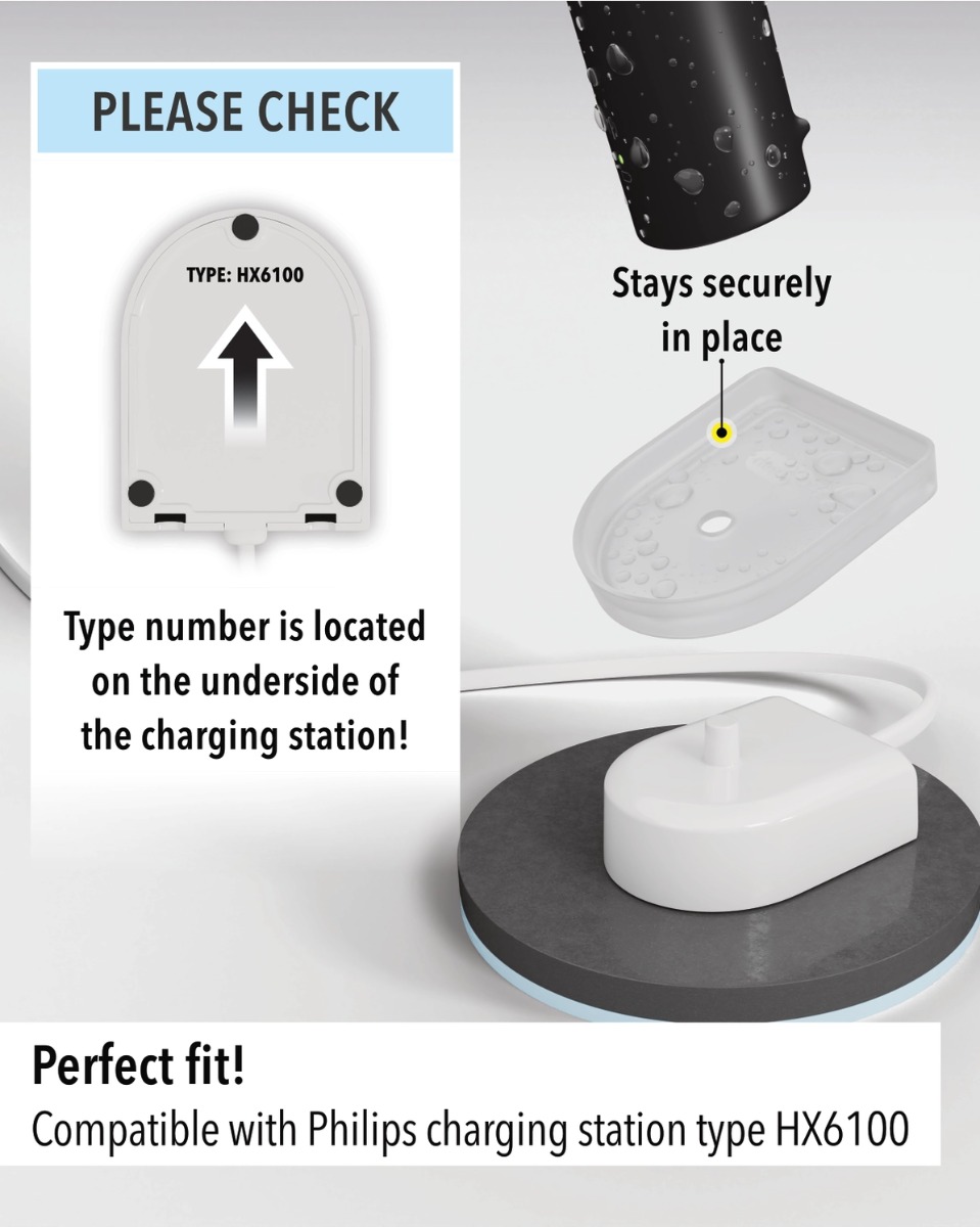 Silikonhülle für Ladestation Elektrische Zahnbürste Philips Sonicare Typ HX6100