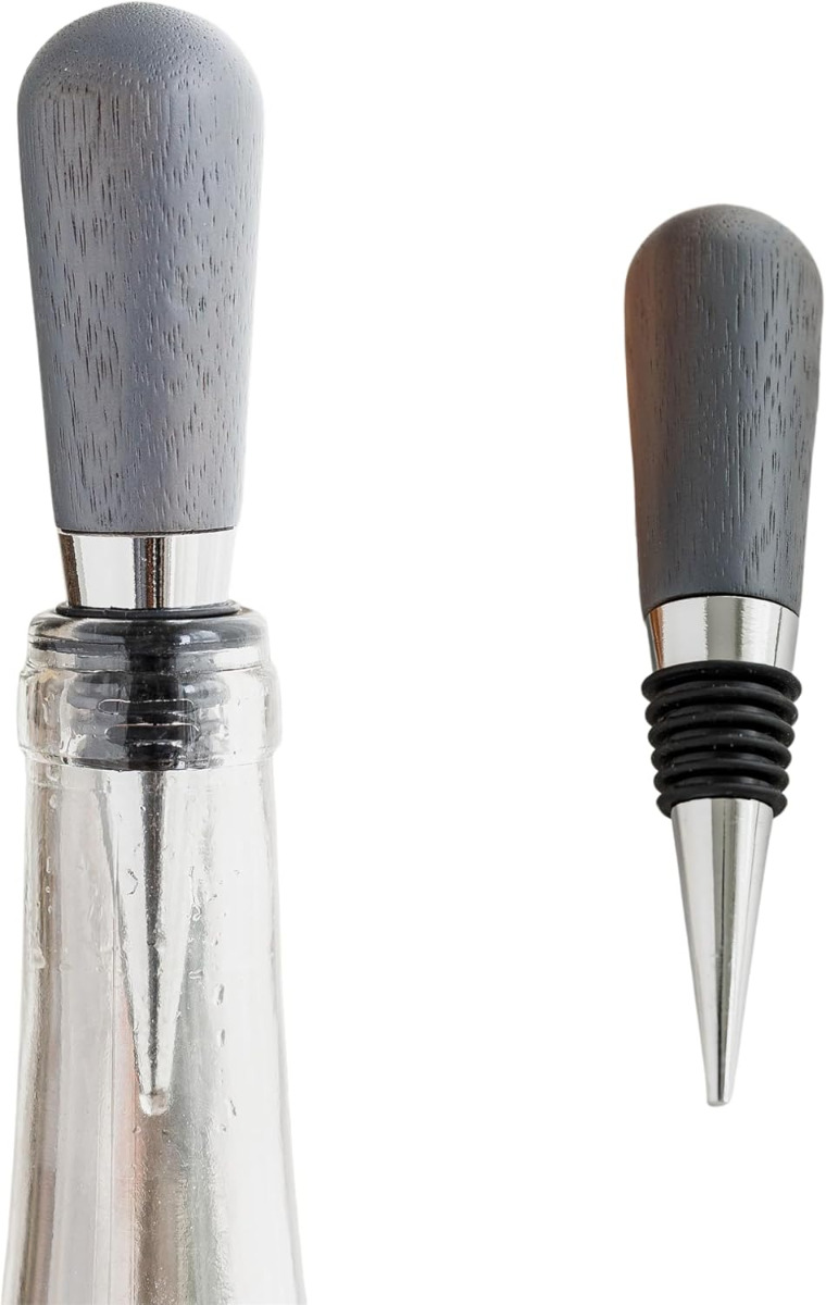 Weinflaschenverschluss Akazie grau