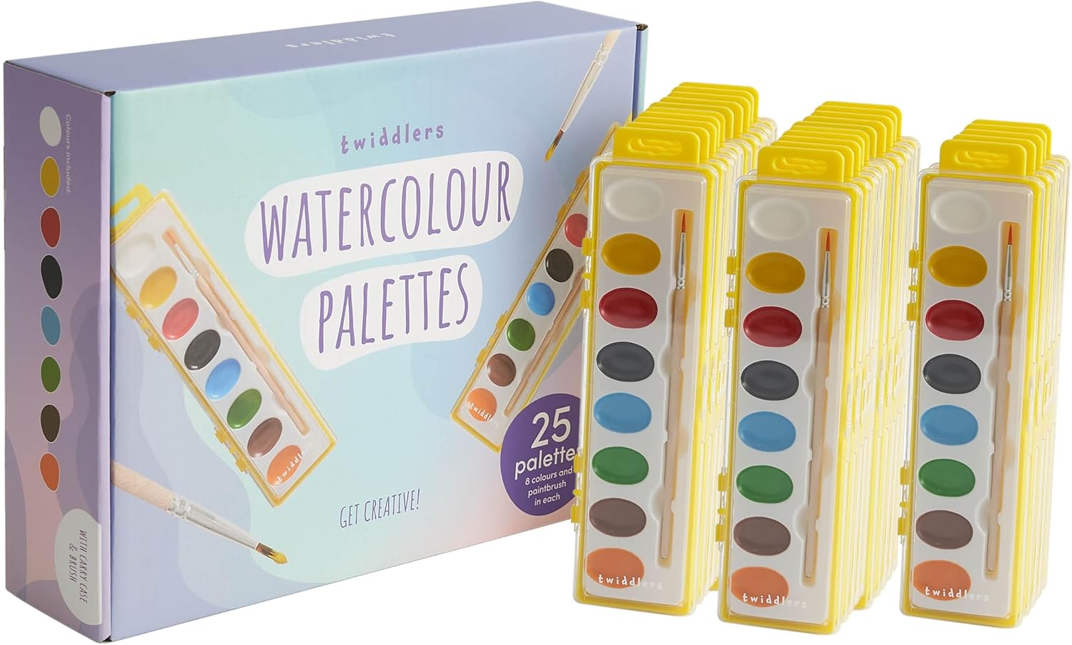 Malpalette Wasserfarbe 25 Sets