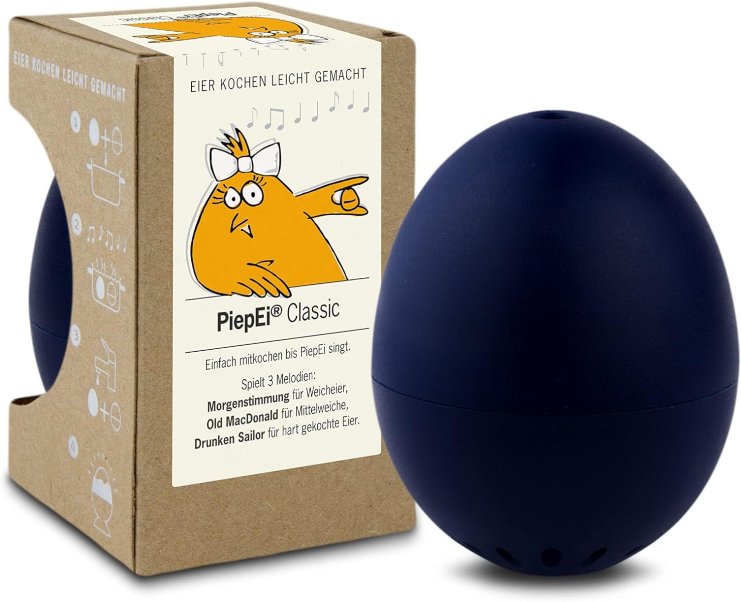 Singende Eieruhr Classic dunkelblau