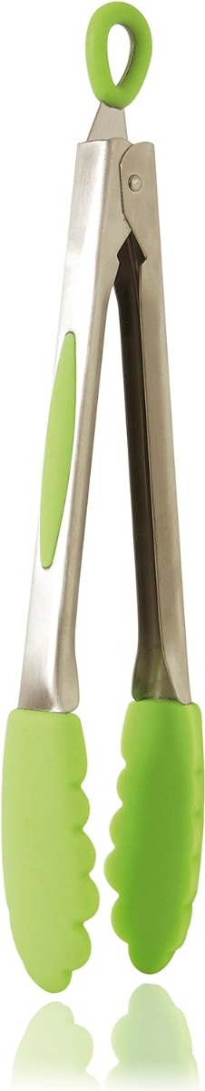 Kochzange Silikon Grün