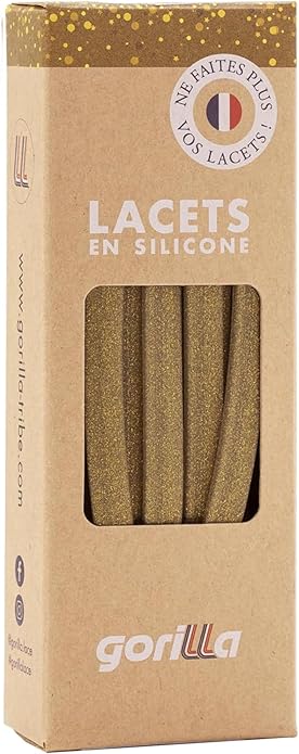 Elastische Schnürsenkel Flexibel Ohne Binden Breit Silikon Golden