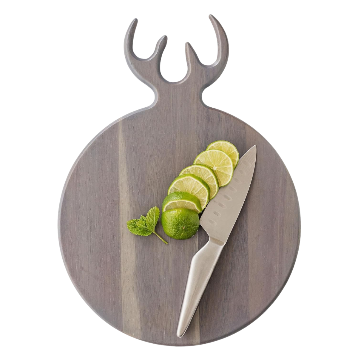 Servierbrett Hirsch grau