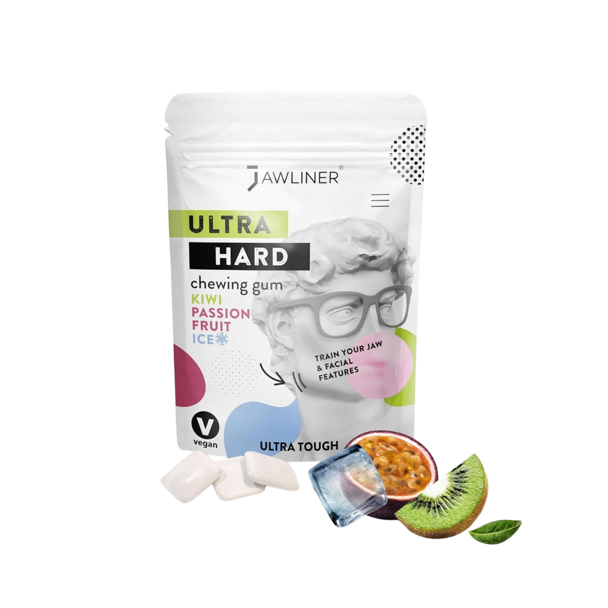 Fitness Kiwi Passionfruit Gum 100g Pack