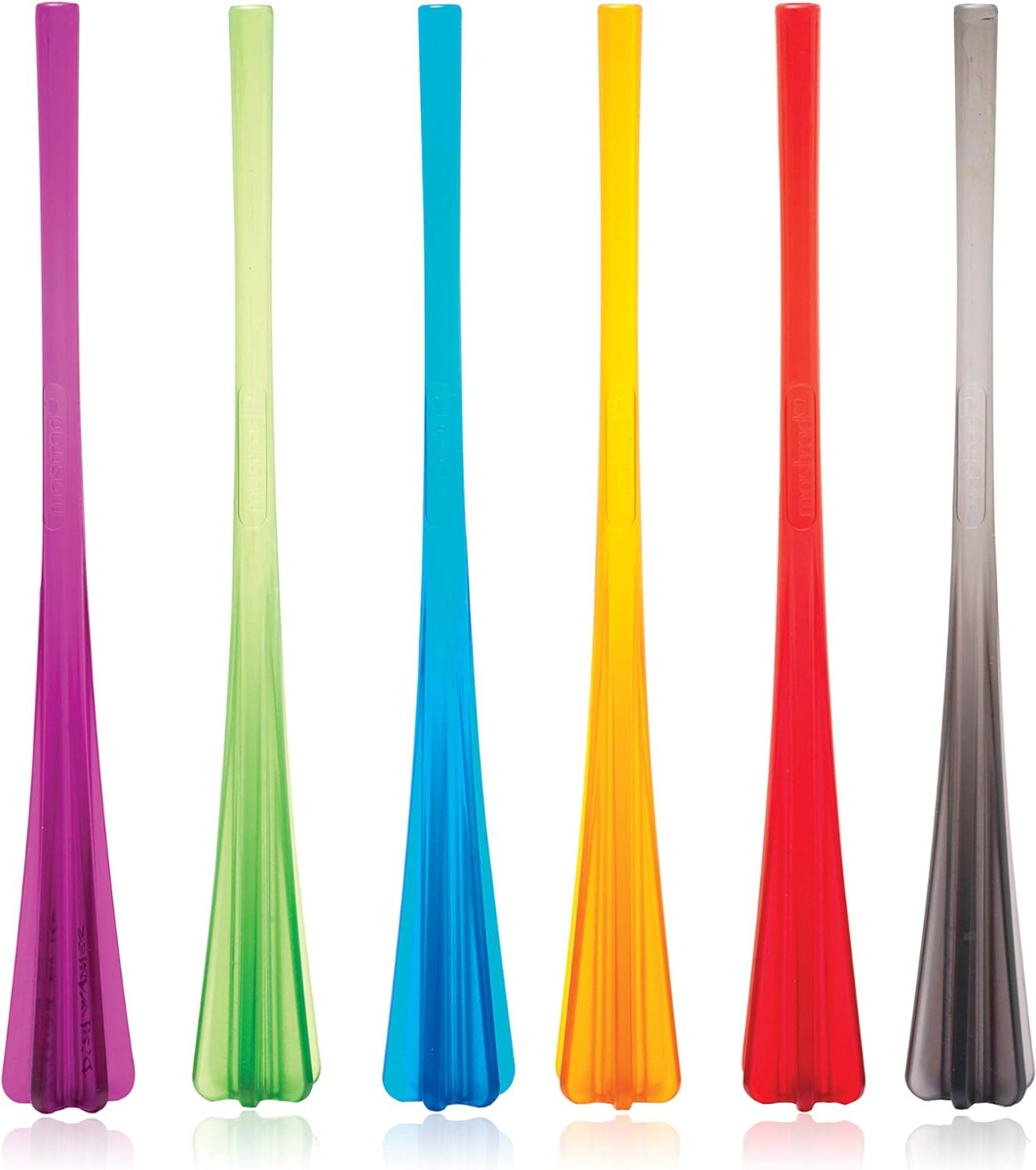 Cocktail Stössel-Strohhalm 6er-Set