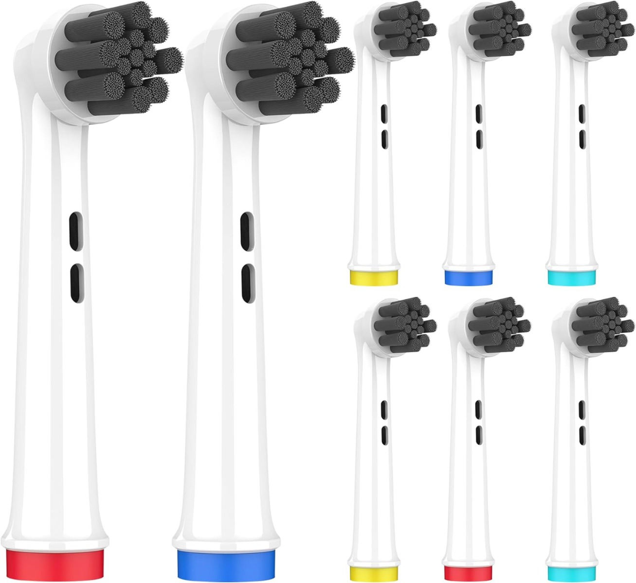 Ersatzbürsten mit Aktivkohle kompatibel mit Oral-B 8er Pack