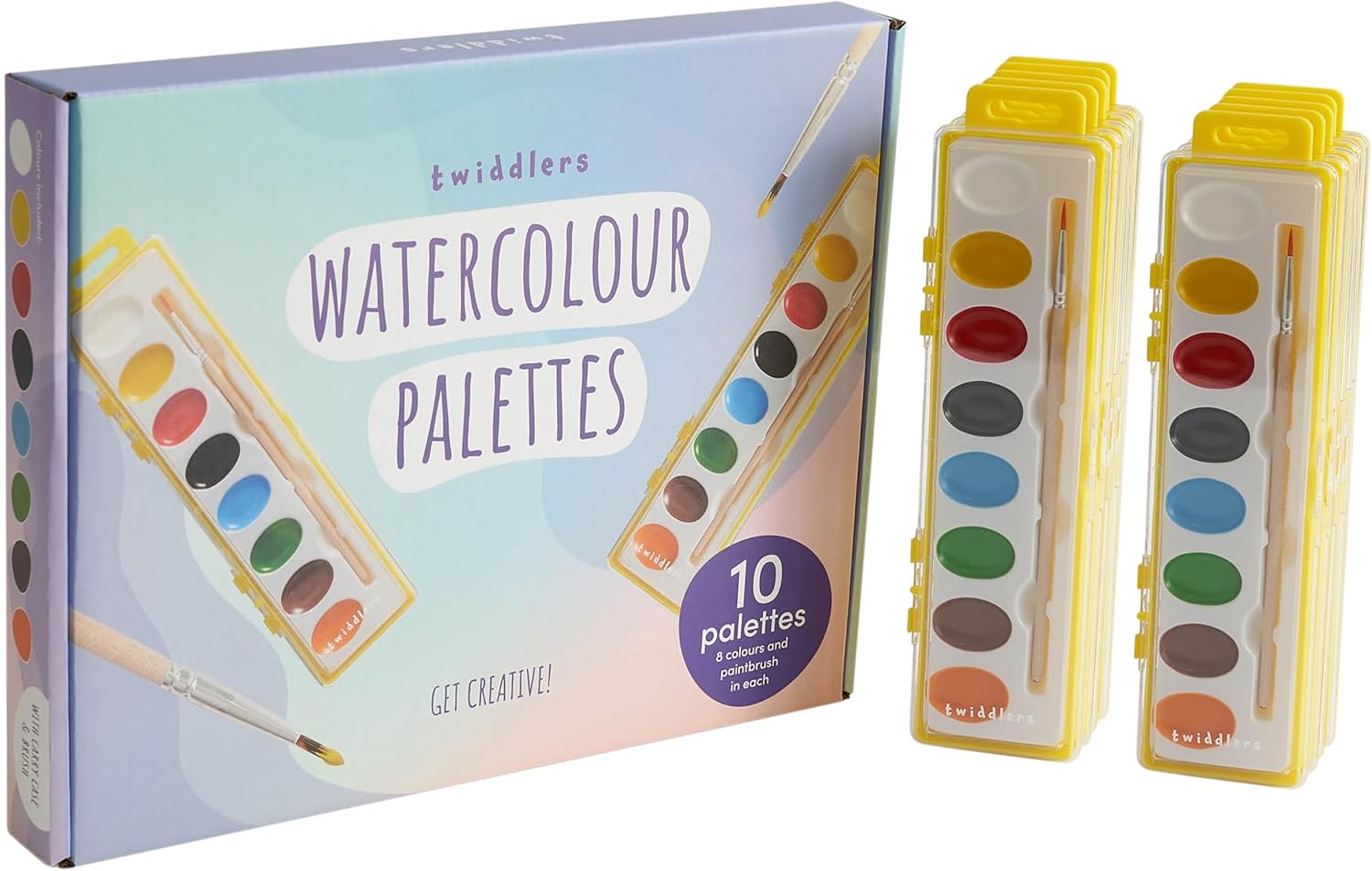 Malpalette Wasserfarbe 10 Sets
