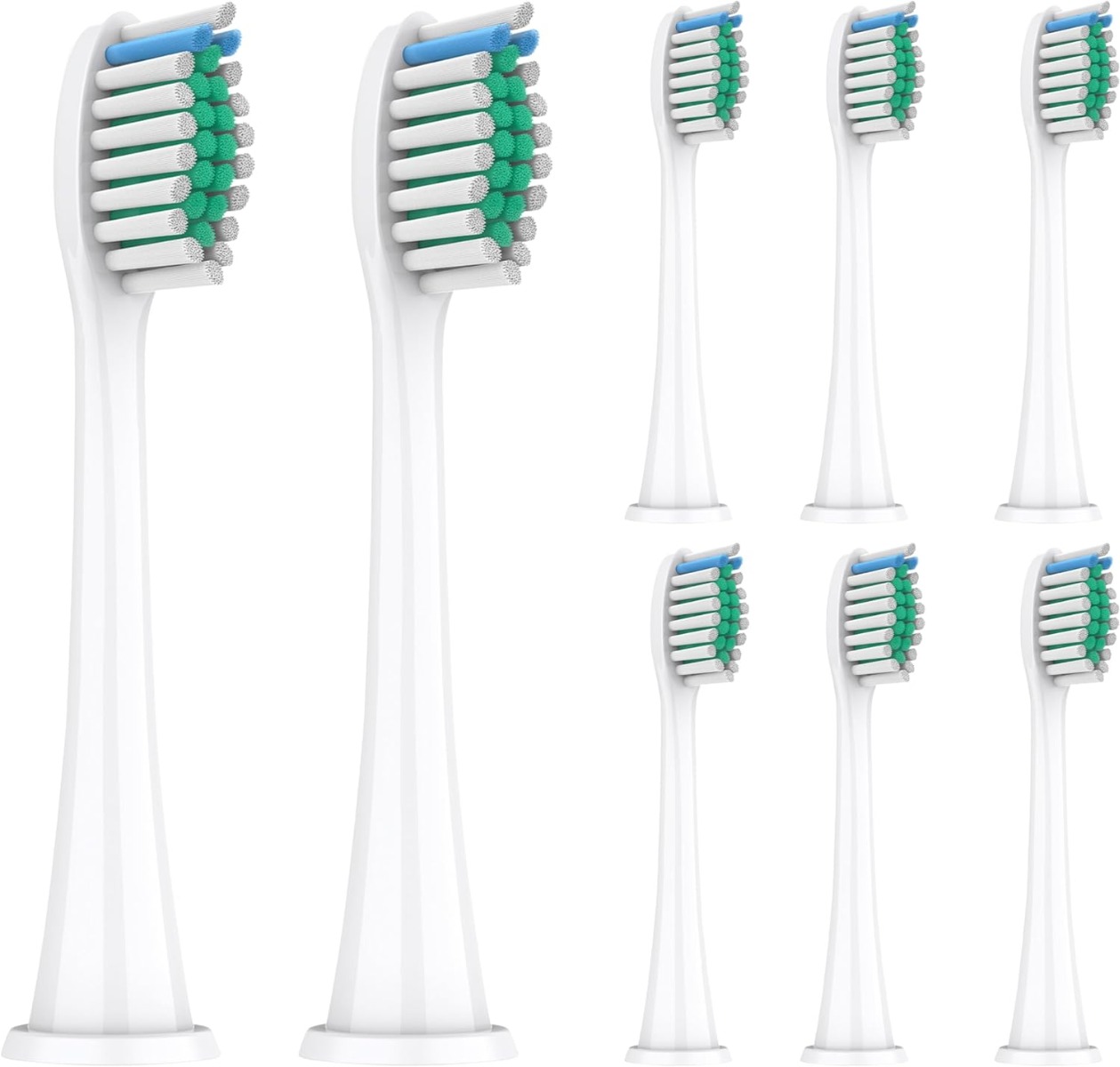 Ersatzbürsten Standard kompatibel mit Philips 8er Pack weiss