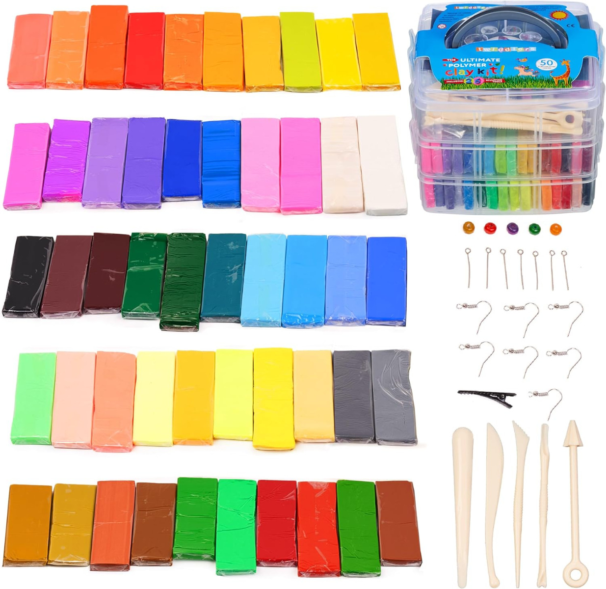 Knete Starter Kit mit 50 Farben