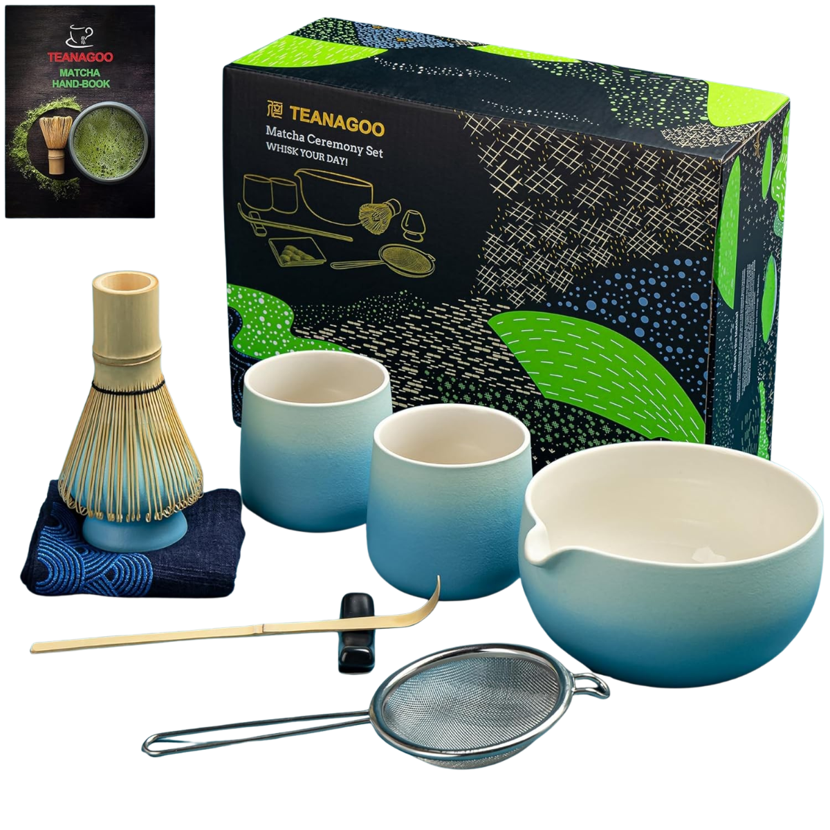 Matcha Set hellblau 9-tlg.