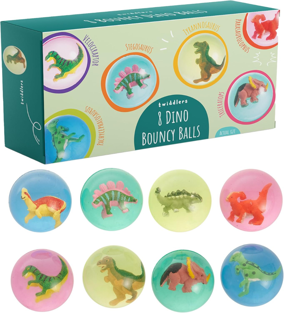 Gummiball Dinosaurier 8 Stück