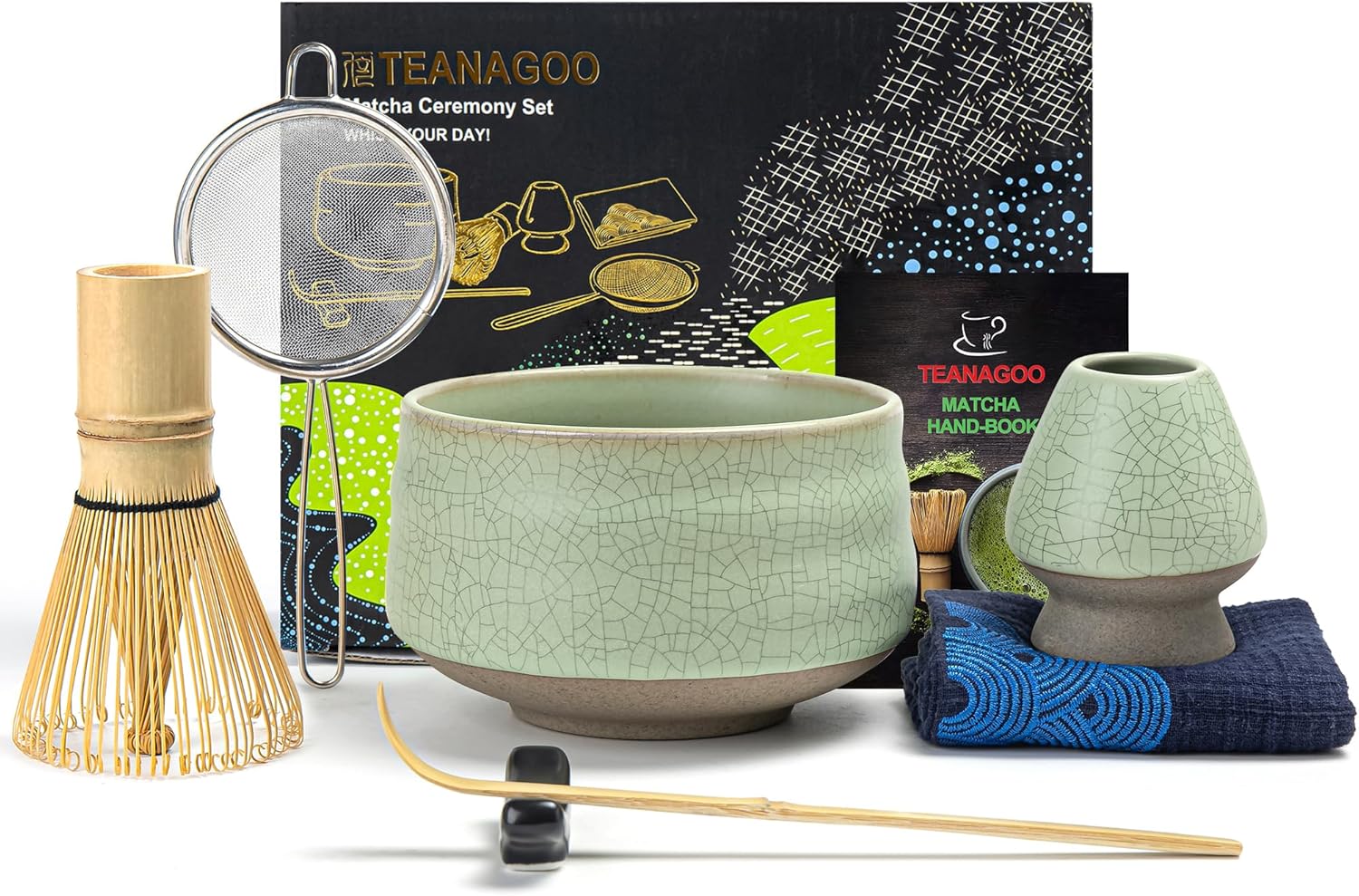 Matcha Set hellgrün 7-tlg.