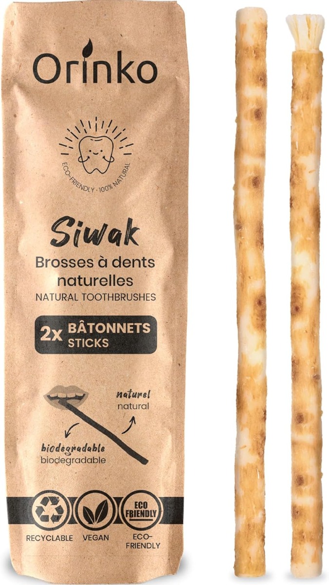 Miswak Natürliche Zahnbürste 2er-Pack