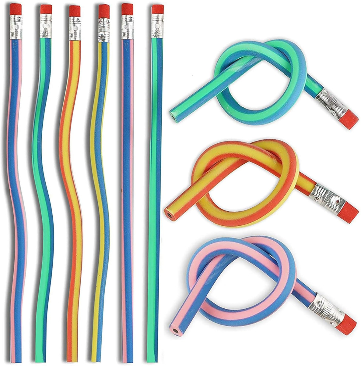 Bendy Pencils Stifte biegbar 70 Stück