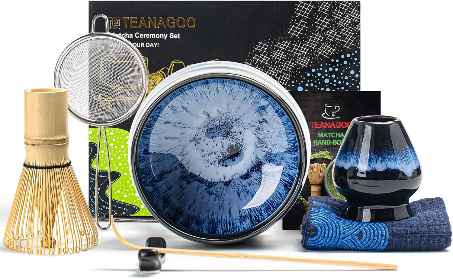 Matcha Set dunkelblau 7-tlg.