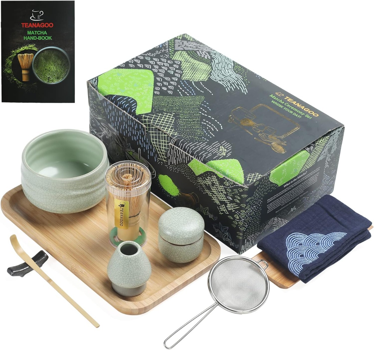 Matcha Set Hellgrün 10-tlg.