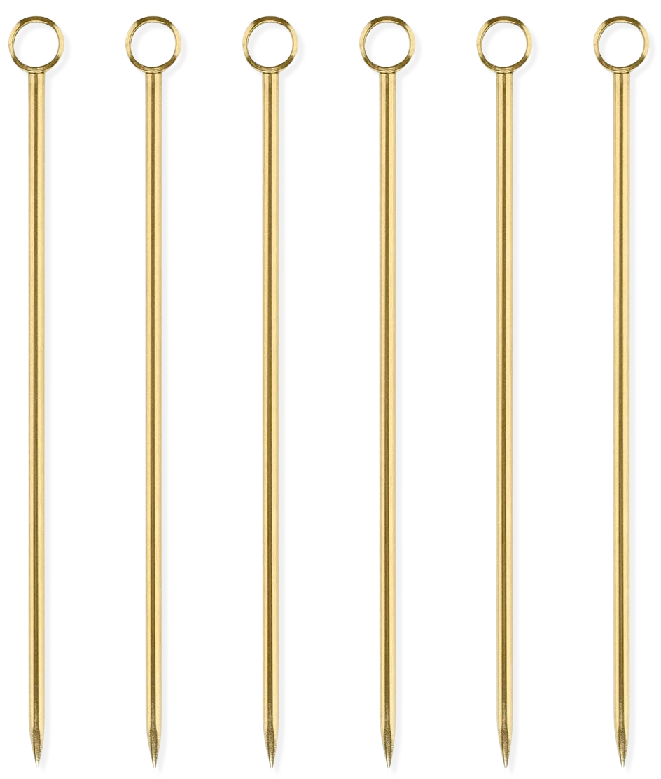 Cocktail-Rührstab 6er-Set Gold