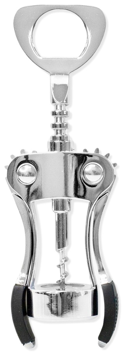 Korkenzieher Geflügelt Premium Silber