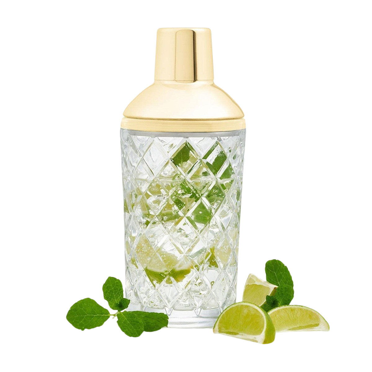 Cocktail Shaker Glas Gold