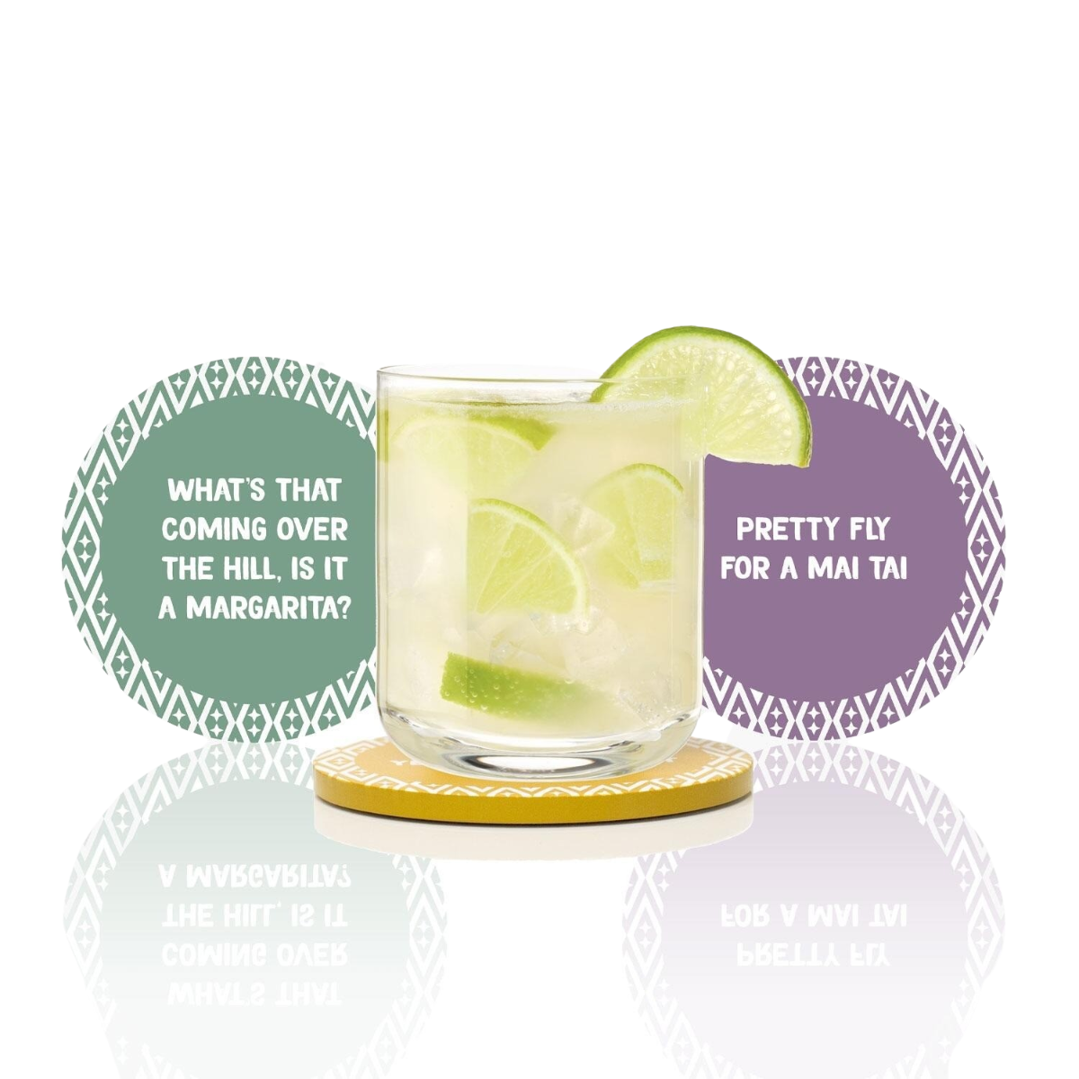 Cocktail Untersetzer Songlyrics 4er-Set Volume 1
