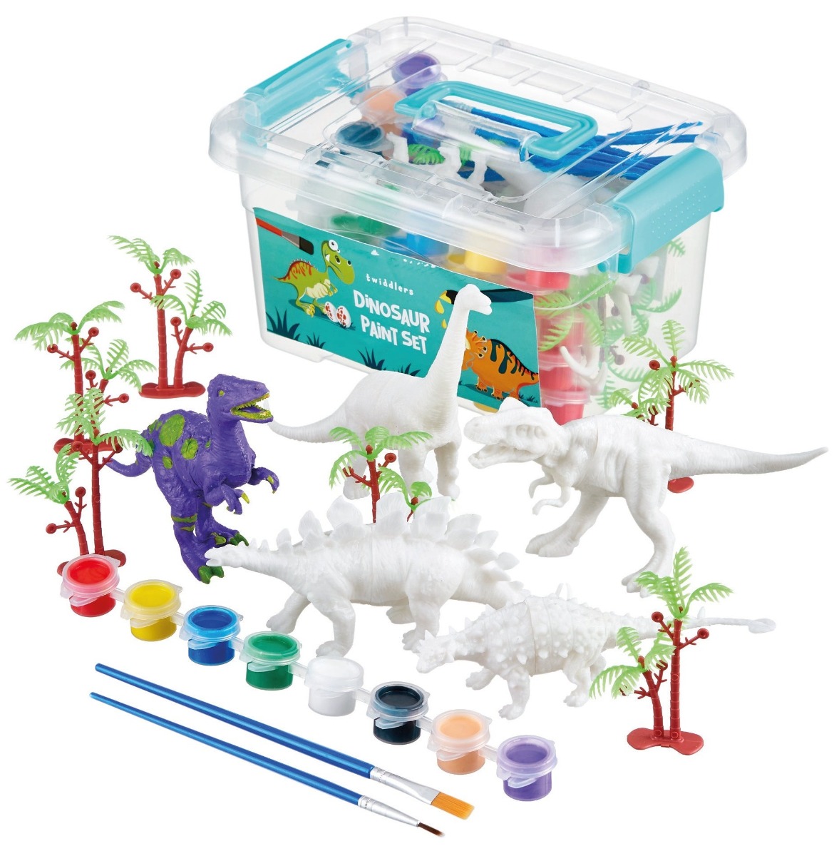 Dinosaurier Figuren 3D-Malset 15 Stück