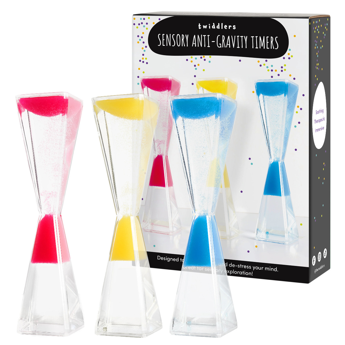 Flüssige Sanduhr Gravity Liquid Motion Timer 3er-Set