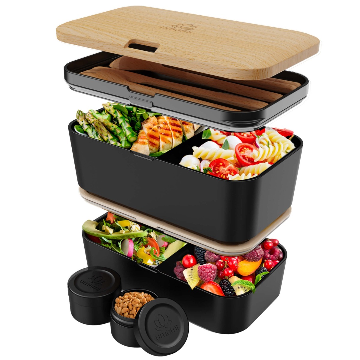 Nestable L Beech Black Premium