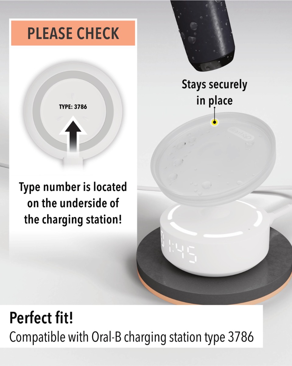 Silikonhülle für Ladestation Elektrische Zahnbürste Oral-B Typ 3786