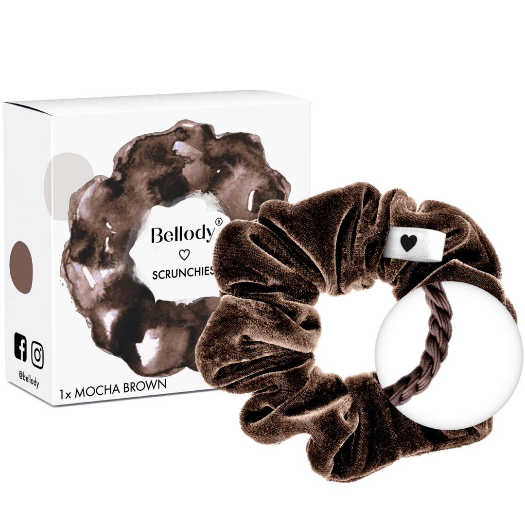 Samt-Scrunchie Braun