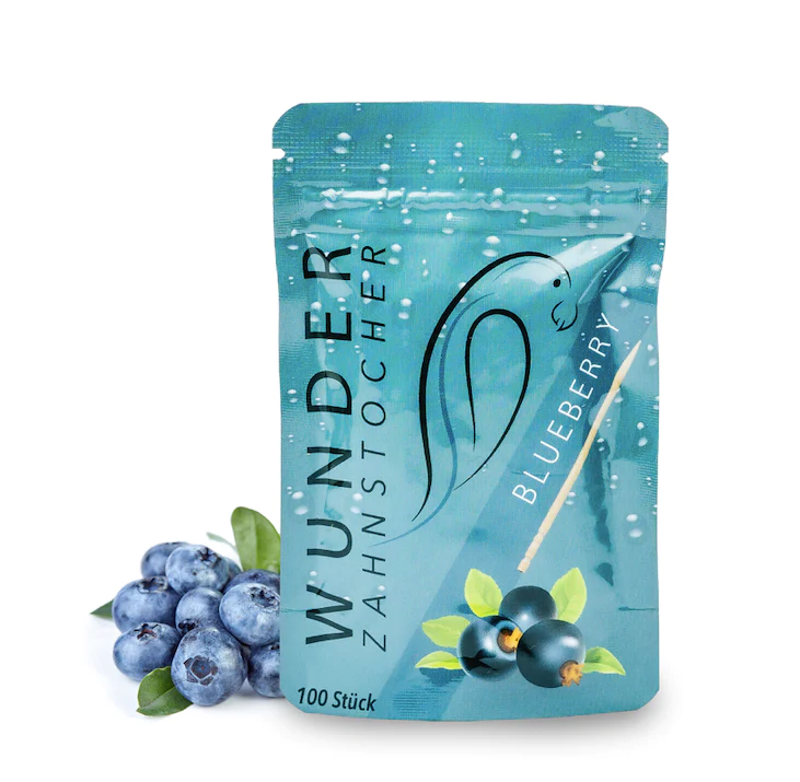 Zahnstocher mit Geschmack Refill Blaubeere